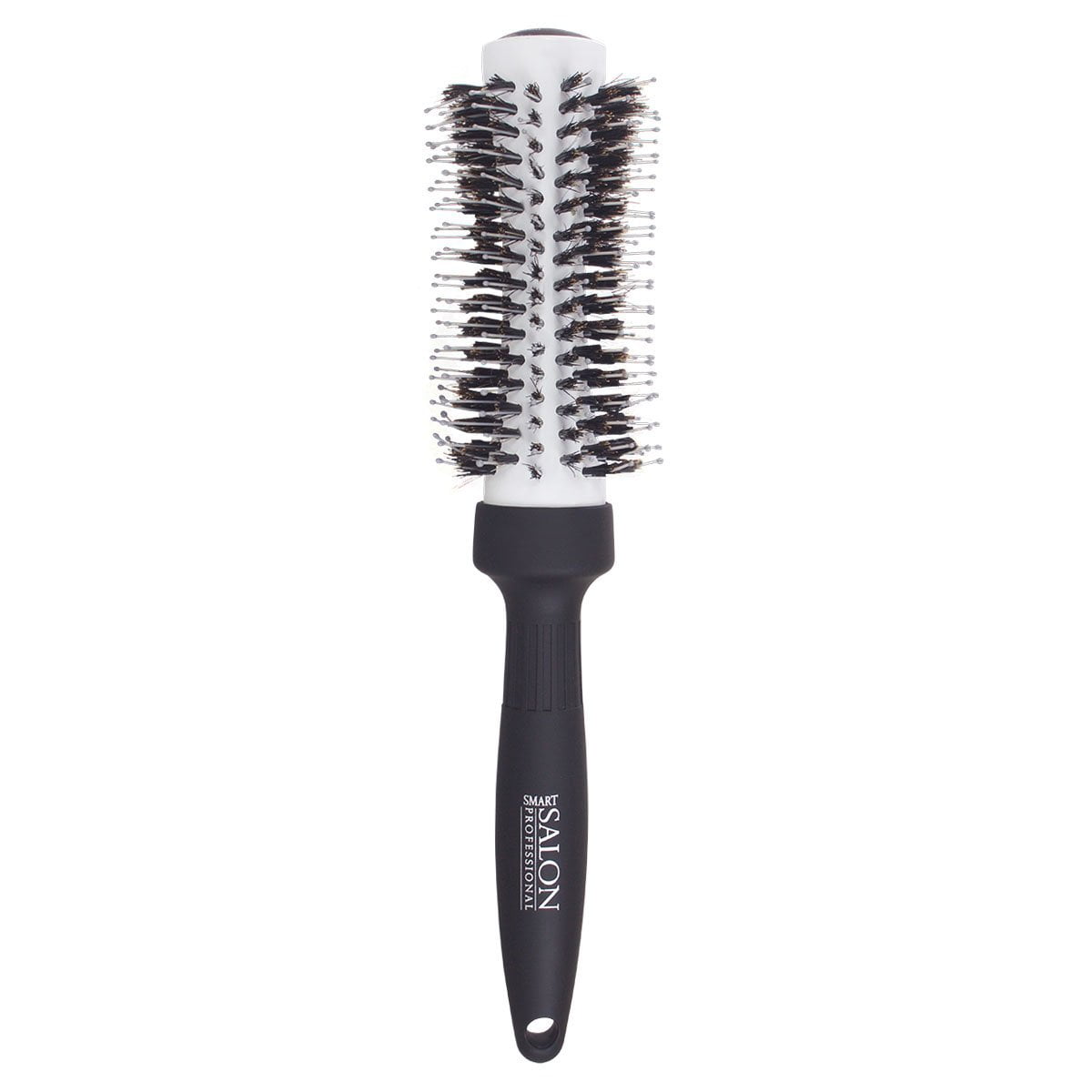 Small Round Blow Dry Brush - Boar Bristle Pins - 25mm Diameter Hairbrush (Small / Medium) - Smart Salon Professional