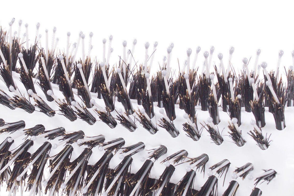 Small Round Blow Dry Brush - Boar Bristle Pins - 25mm Diameter Hairbrush (Small / Medium) - Smart Salon Professional