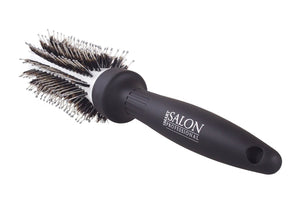 Small Round Blow Dry Brush - Boar Bristle Pins - 25mm Diameter Hairbrush (Small / Medium) - Smart Salon Professional